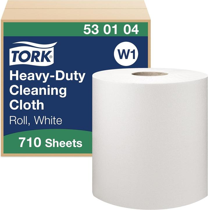 Actual product image Tork Cleaning cloths Premium 530 1-ply 43x38cm white 1 roll with 710 cloths (1 x)