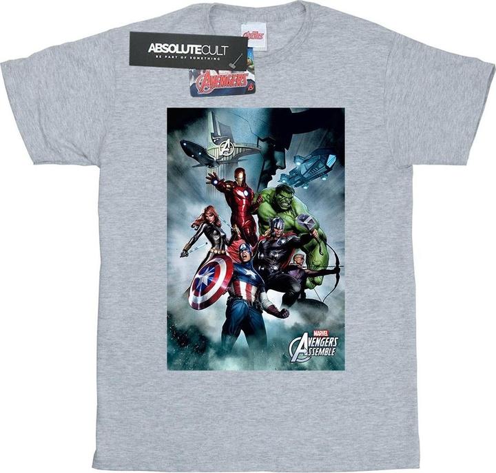 Produktbild Avengers Assemble Team Montage TShirt (S)