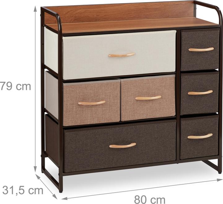 Immagine prodotto Relaxdays Schubladenschrank (80 x 31,5 x 79 cm)