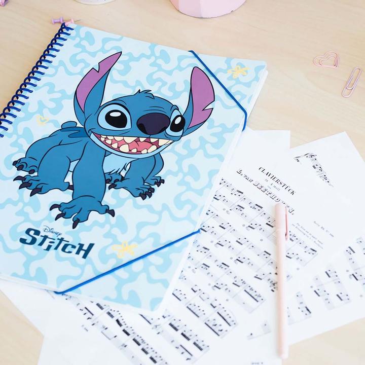 Immagine prodotto Disney Stitch - Cartella A4 con elastico + 30 magliette trasparenti (A4)