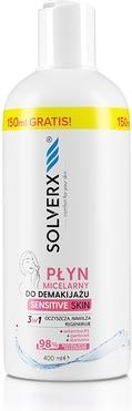 Actual product image Solverx Sensitive Skin Micellar Face Make-Up Remover 250ml (Facial cleansing wipes, 250 ml)