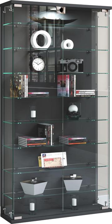 Produktbild VCM Wandvitrine Glasvitrine Relas L (59 x 17 x 114 cm)