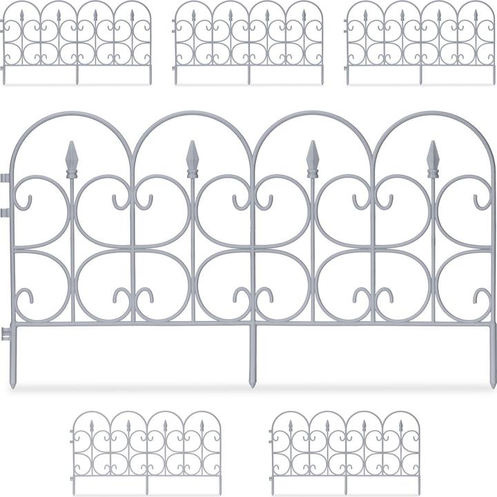 Actual product image Relaxdays 6x bed fence (1.50 cm)