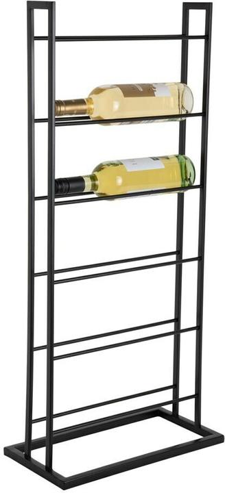 present time Weinregal Single Floor 84.5 x 20 cm, Schwarz (6 Fl.)