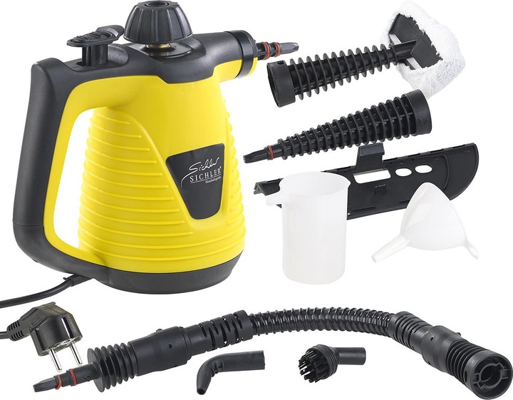 Actual product image Sichler Portable steam cleaner with large accessory pack (3.20 bar, 1000 W)