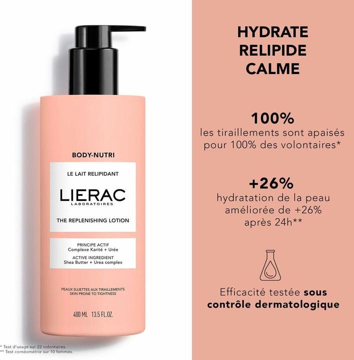 Image du produit Lierac BODY NUTRI The Replenishing Lotion 400ml (Lait pour le corps, 400 ml)