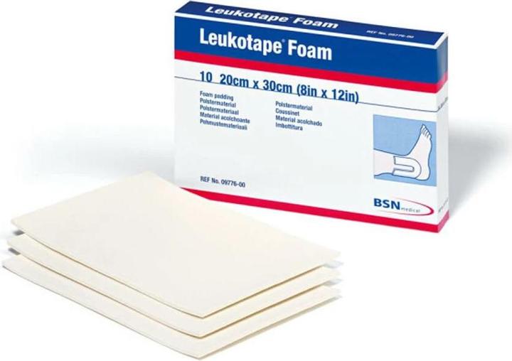 Produktbild BSN Leukotape® Foam 30 x 20 x 0.4 10 Stk weiss (0.30 m)