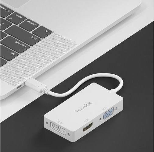 Produktbild Purelink USB-C zu (HDMI, DVI, VGA, 22.40 cm)