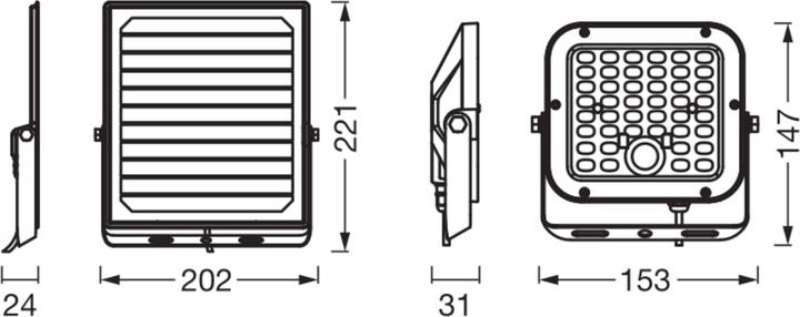 Produktbild Osram HOMELIGHTING 4099854429415 Endura Flood Split Solar Sensor 10W 840 Remote (1400 lm, IP65)