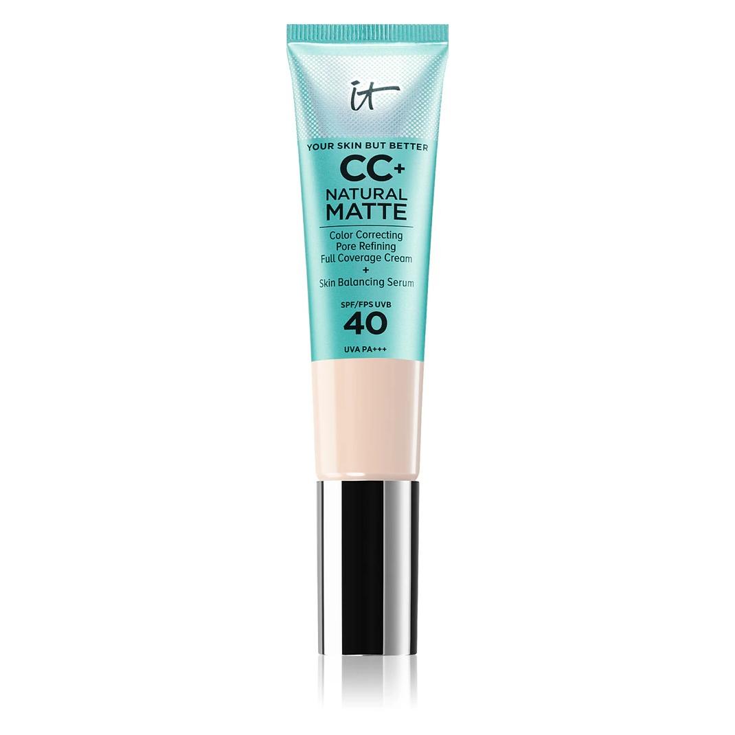 It Cosmetics, Bb + Cc Crème, Cc Natuurlijke Matte Crème Make-up Spf 40 Eerlijk Porselein 32ml (Eerlijk Porselein, 32 ml)