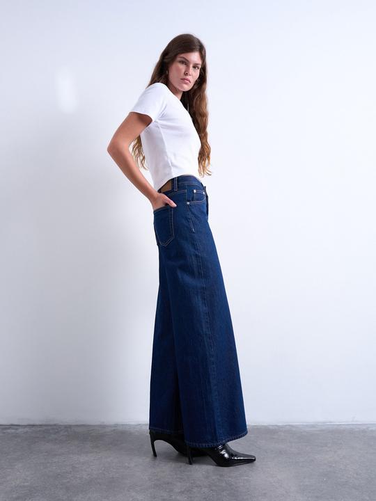 Actual product image Spokey Weiter Beinschnitt Mid Rise Jeans Weit geschnitten (28)