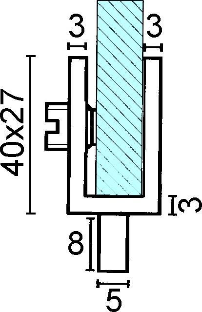 Image du produit Werkstarck Charnières de porte en verre