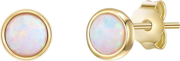 Produktbild Glanzstücke München Damen Sterling Silber Opal (synth.) gelbgold - 28347 (Sterling Silber 925/000)
