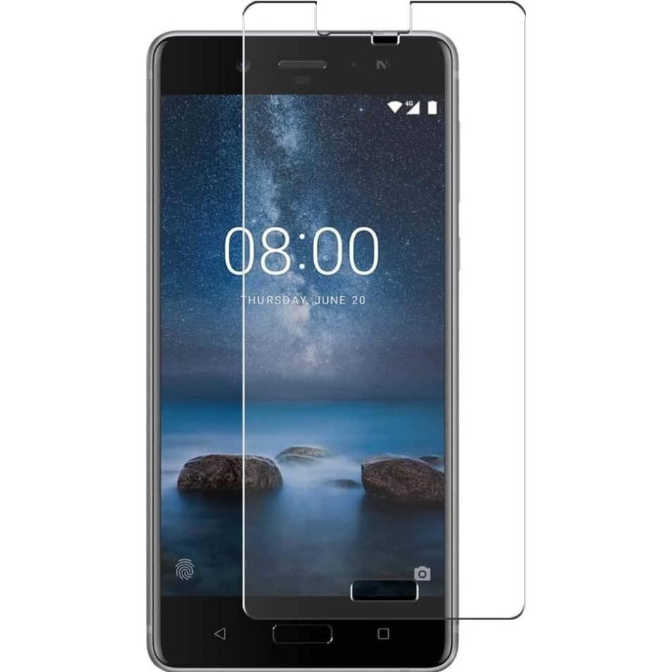Screenguard Nokia 8 Panzerglas Schutzfolie Case Friendly Design (Nokia 8), Smartphone Schutzfolie, Transparent
