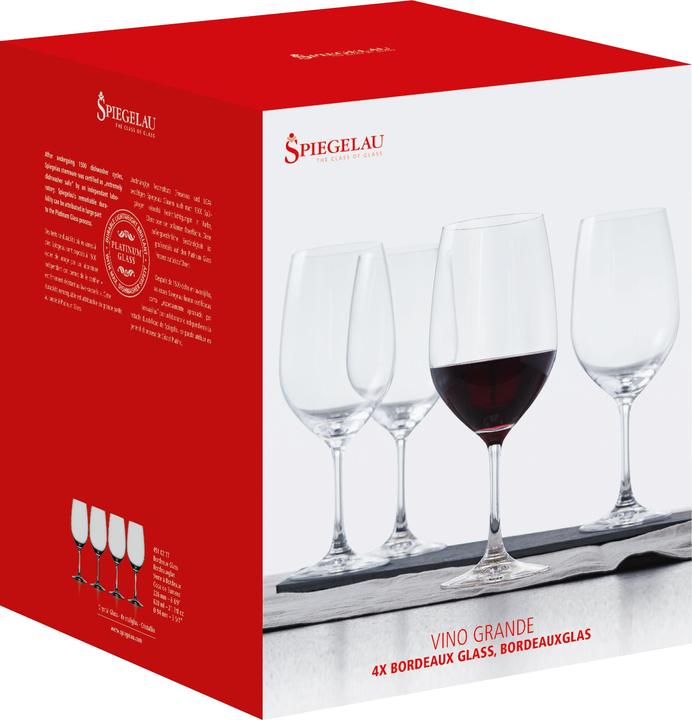 Produktbild Spiegelau Bordeauxglas VINO GRANDE (62 cl, 4 Gläser, Rotweingläser)