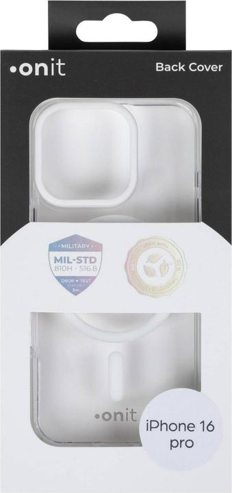 Produktbild Onit Back Cover Armorix iPhone 16 Pro Weiss transparent (Apple iPhone 16 Pro)