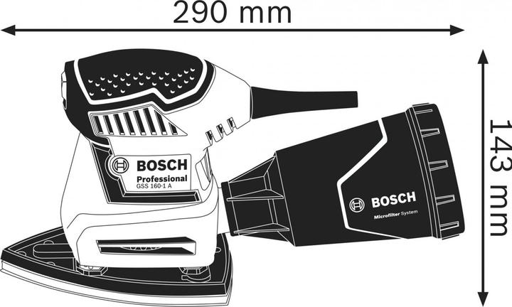 Image du produit Bosch Professional Sonde orbitale avec étui (Ponceuse vibrante, 180 W)