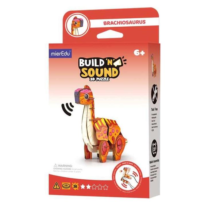 MierEdu Geluidswonder 3D Puzzel. Brachiosaurus