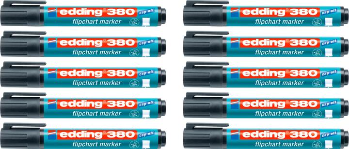 Produktbild Edding Flipchartmarker Ed380,Schwarz (10 x)