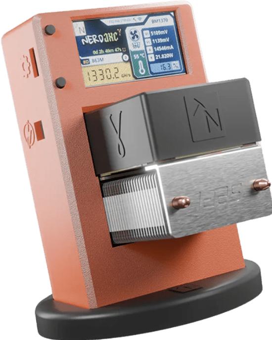 Produktbild Nerdminer NerdAxe Gamma - Orange (Bitcoin)