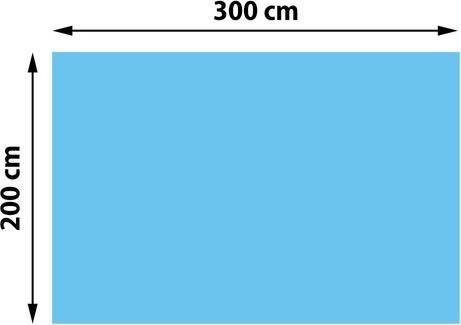 Immagine prodotto Swisshandel24 Copertura per piscina telone termico copertura telone solare, spessore: 200 µm - rettangolare 3x2m