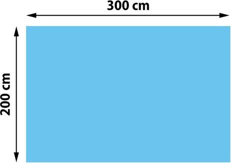 Produktbild Swisshandel24 Pool-Abdeckung Wärmeplane Abdeckplane Solarplane Solarabdeckung, Stärke: 200 µm - rechteckig 3x2m bl