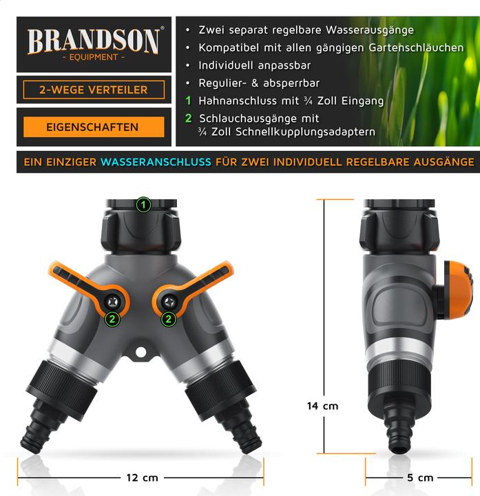 Produktbild Brandson 2-Wege Verteiler (2 Wege Verteiler)