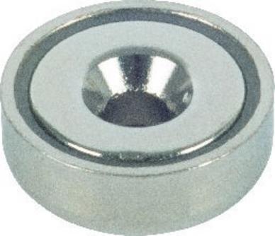 Image du produit Magni Aimant en forme de pot Neo.Ø20, H6,9,avec lamage. Ø4,5 Contenu : 1 (1x)