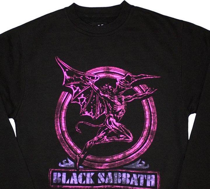 Immagine prodotto Black Sabbath Neon Pink Henry Felpa Oversize Adulto Unisex (L)