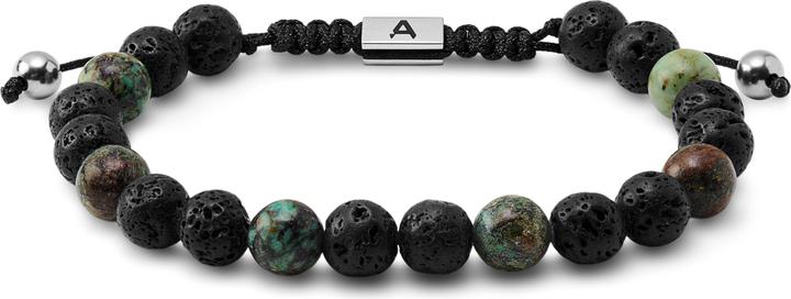 Immagine prodotto Arkai sanatio (Acciaio inossidabile, Perle di lava, Turchese africano, Nylon)