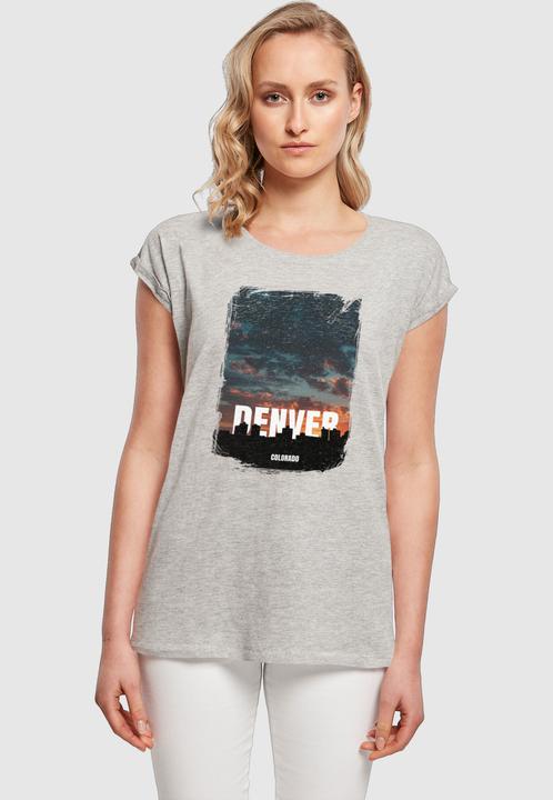 Produktbild Merchcode Ladies Denver Extended Shoulder Tee - 113121 (M)