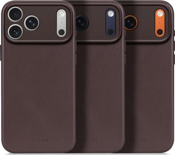 Actual product image Decoded Leather Backcover (Apple iPhone 17 Pro Max)