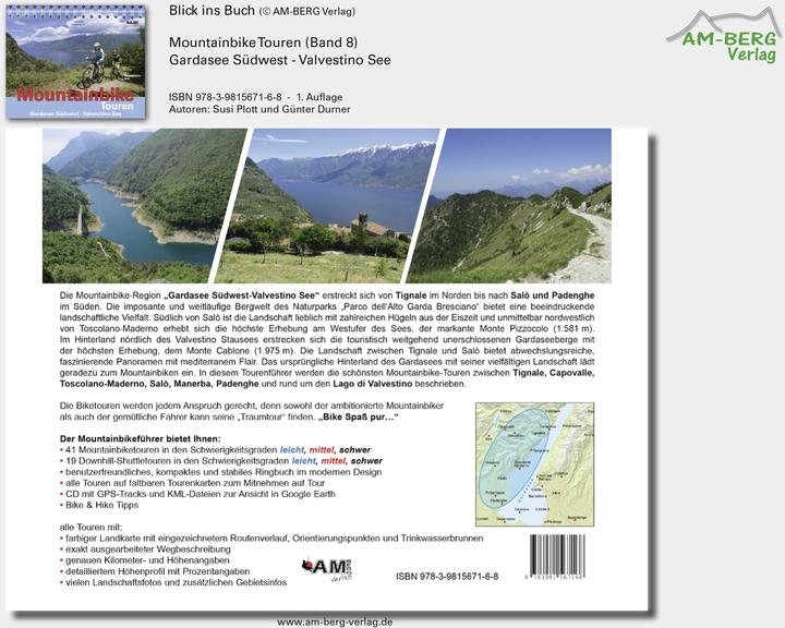 Produktbild Mountainbike Touren Gardasee Südwest - Valvestino See (Deutsch, Günter Durner, Susi Plott, 2015)