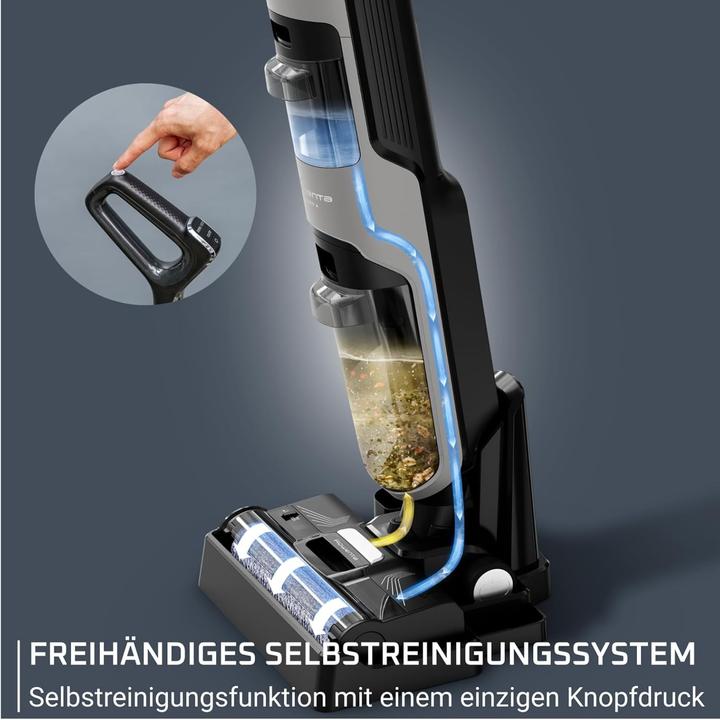 Produktbild Rowenta X-CLEAN 4 Nass- und Trockensauger (GZ5037), Schwarz (Saugen + Wischen)