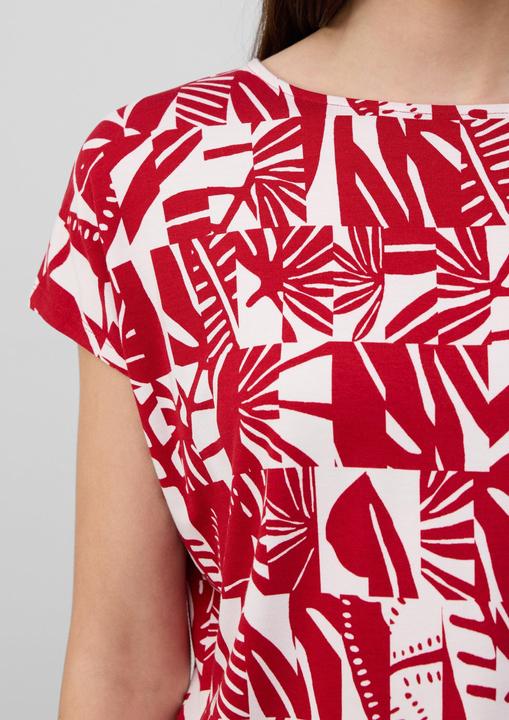 Actual product image S.Oliver T-Shirt Elastisches T-Shirt aus Viskosestretch im Relaxed Fit (40)