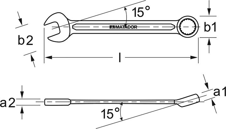 Actual product image Matador Combination spanner 01858007 (01858007) (5/8")