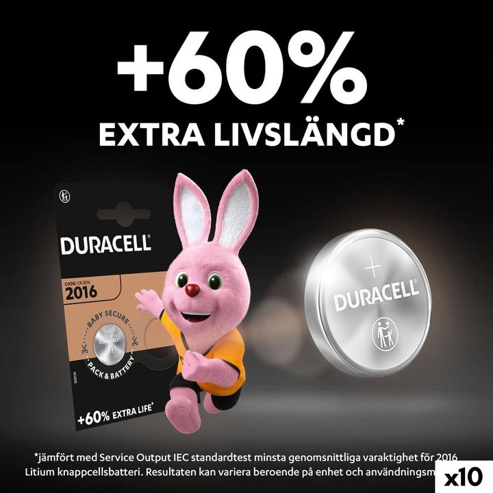 Produktbild Duracell CR2016 (10 Stk., CR2016)