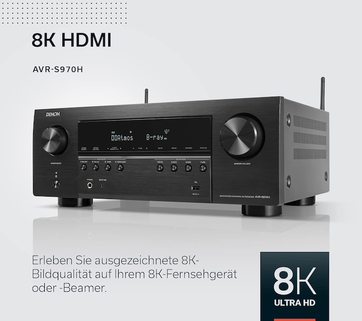 Productafbeelding Denon AVR-S970H (7.1 kanalen, FM, AM)