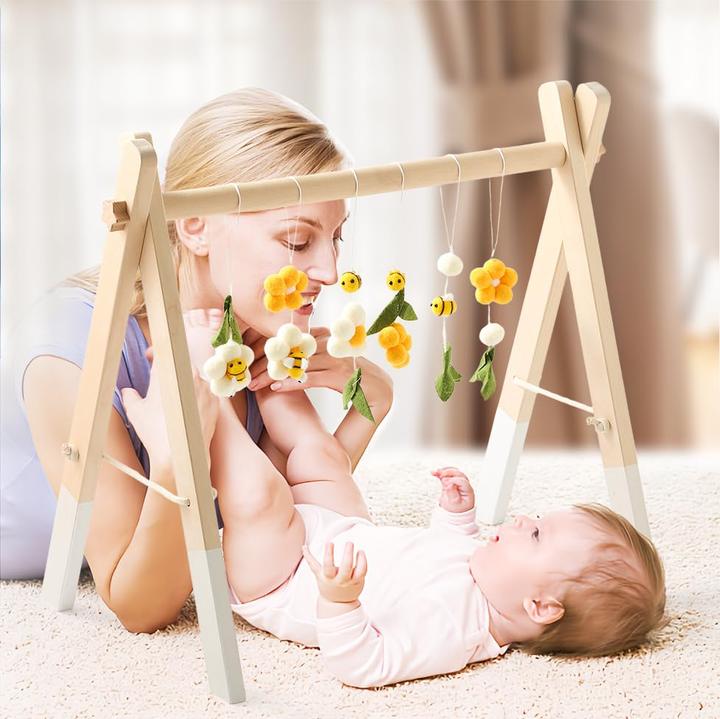 Produktbild Activity Board Baby Hölzerner Spielbogen, Baby Gym hölzernes Baby, Spielbogen Neugeborenes
