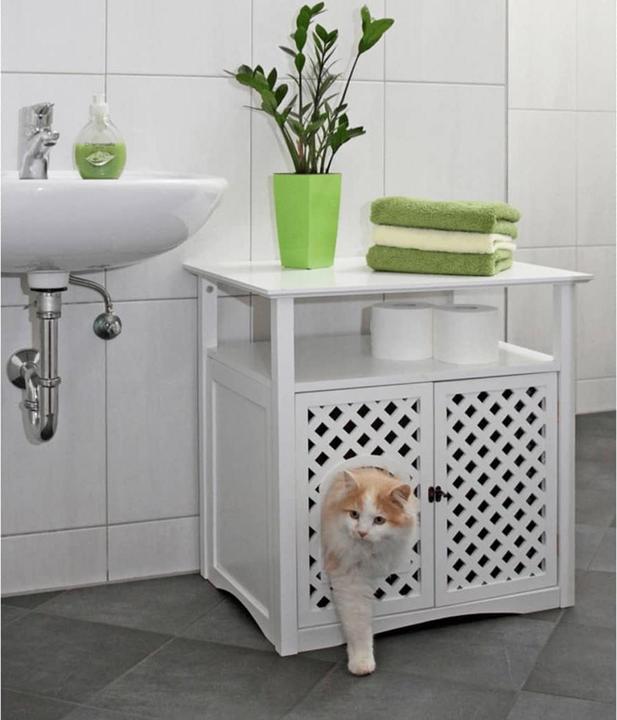 Produktbild Kerbl Katzenhaus für Katzentoilette Helena (Katzenklo geschlossen)