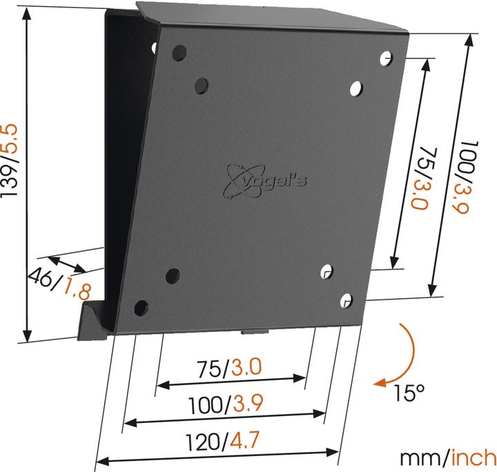 Actual product image Vogels MA1010-A1 TILT Wall Mount 17-26" (Wall, 26", 30 kg)