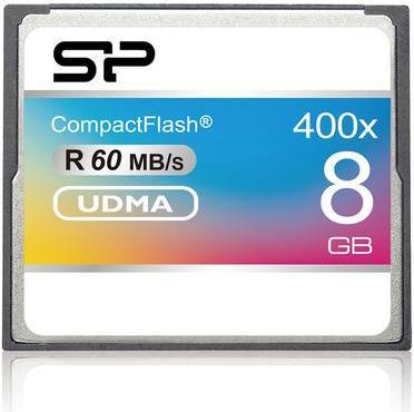 Produktbild Silicon Power 8GB 400x CF Read up to 60MB/s ATA interface PIO mode 6 MWDMA 4 UDMA 6 ECC function Ret (8 GB, CF)