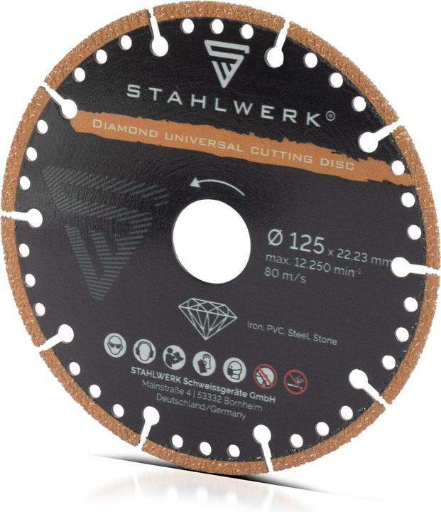 Produktbild Stahlwerk Diamant Trennscheiben 3er Set Universal Sägeblatt 125 x 22,23 mm