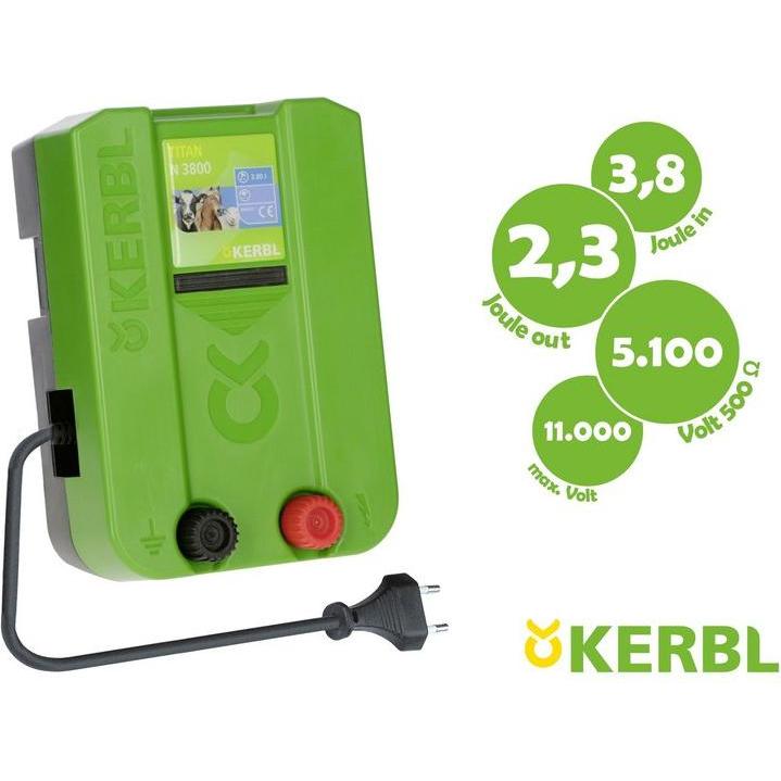 Kerbl , Recinto Da Giardino, Titan N 3800 Schrikdraadapparaat
