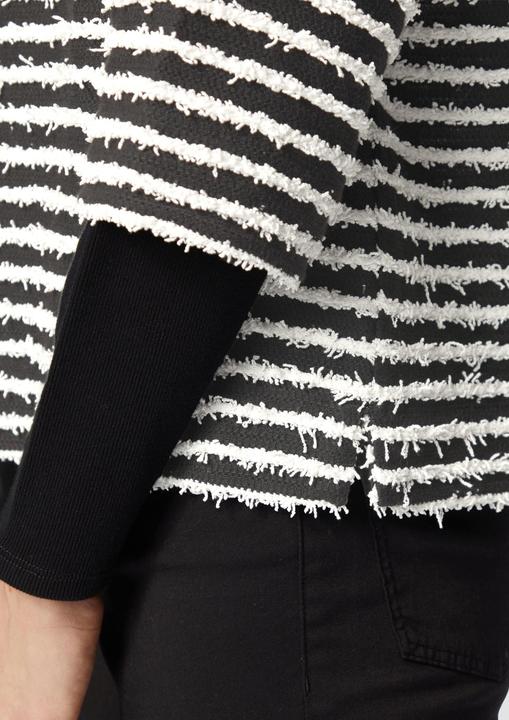 Produktbild s.Oliver Sweatshirt Sweatshirt mit Strukturstreifen (40)