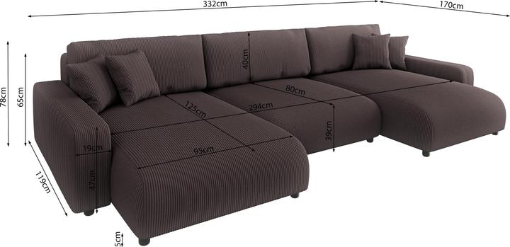 Actual product image Ropez Sara (Sofa landscape)