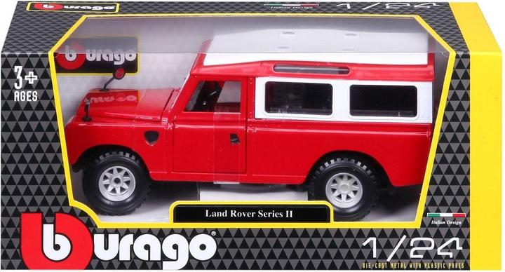 Actual product image Bburago Land Rover Series II 1/24 red
