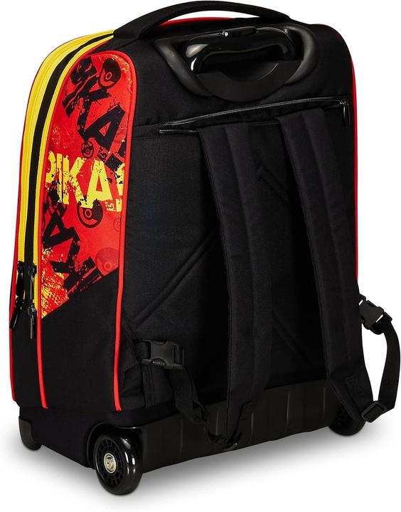 Actual product image Seven Pokémon Pikachu Avengers Groot School Backpack with Trolley System (37 l)