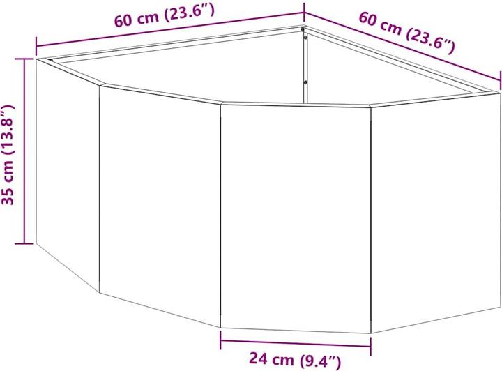 Produktbild vidaXL Eckpflanzer