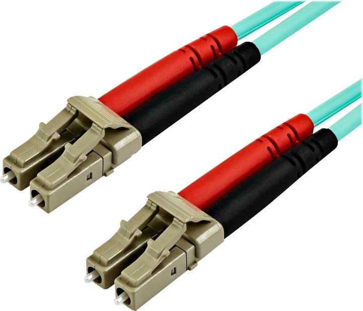 Produktbild StarTech .com 450FBLCLC15 15m OM4 LC auf LC Multimode Duplex LWL Patchkabel (CAT6, 15 m)